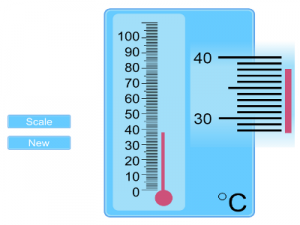 IWB iPAd Teaching resource temperature reading scales